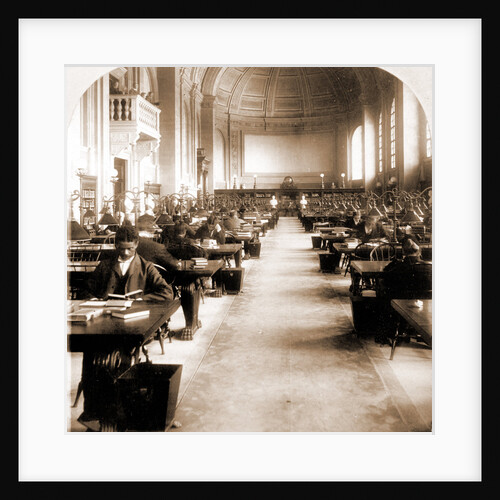 Interior of Bates Hall, Boston Free Library, USA by Anonymous