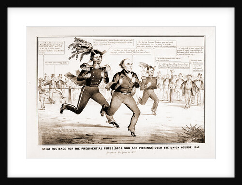 The great footrace for the presidential purse (100,000 and picking) over the Union Course 1852 by Anonymous