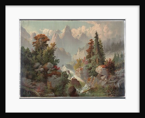 Cascade in the Rocky Mountains by Anonymous