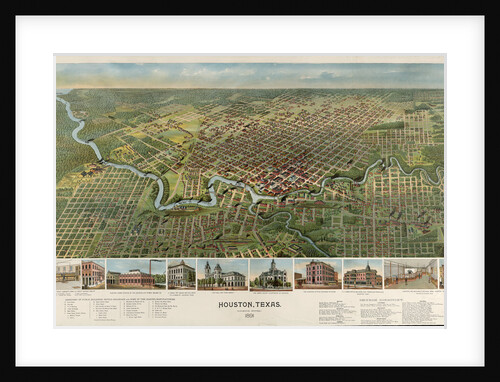 Houston, Texas (looking south) 1891 by Anonymous