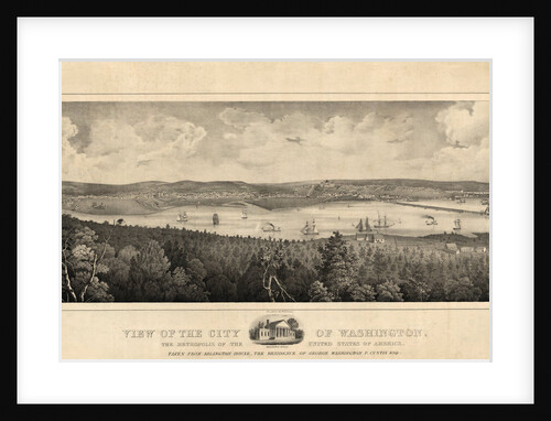 View of the city of Washington, the metropolis of the United States of America by Fitz Henry Lane