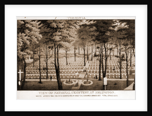 View of National Cemetery at Arlington; c1870 by Anonymous
