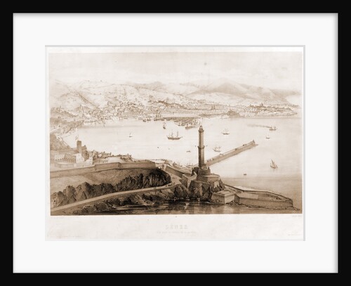 Gênes Vue prise au dessus de la lanterne by Alfred Guesdon