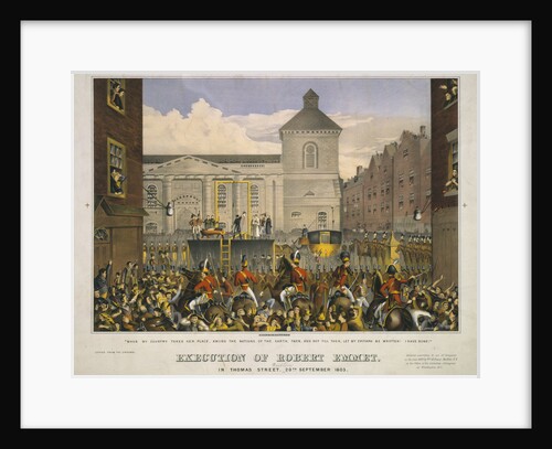Execution of Robert Emmet in Thomas Street, Dublin, 20th September 1803 by Anonymous