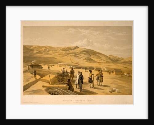 Highland Brigade camp, looking south by William Simpson