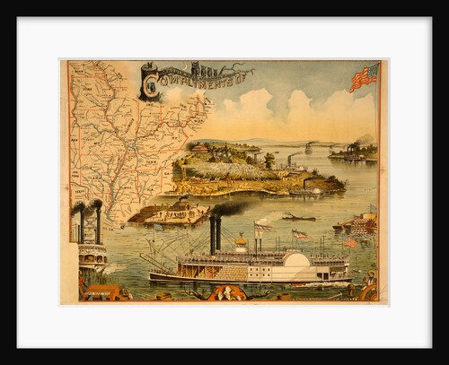 Mississippi river steamboat by Anonymous