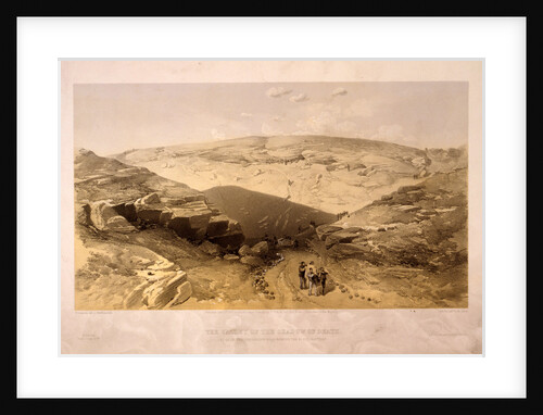 The valley of the shadow of death Caves in the Woronzoff Road behind the 21 gun battery by William Simpson