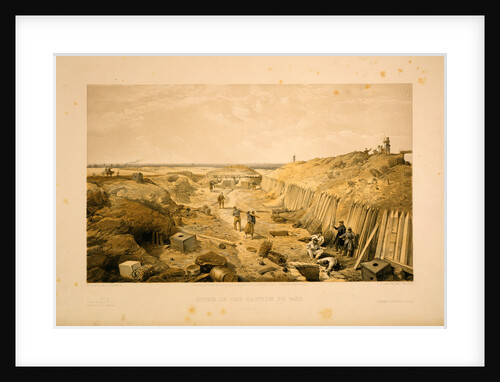 Ditch of the Bastion du Mât by William Simpson