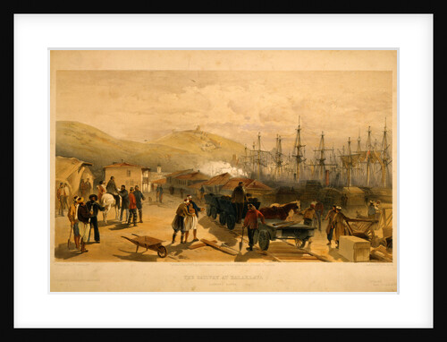 The railway at Balaklava, looking south by William Simpson