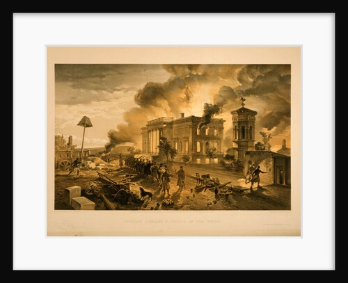 Public library and temple of the winds by William Simpson