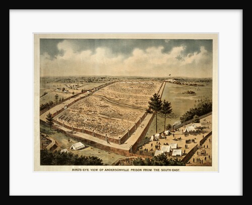 Bird's-eye view of Andersonville Prison from the south-east by Anonymous