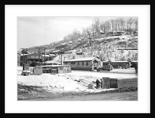 Scott's Run, West Virginia. Pursglove No. 2 - Scene taken from main highway shows company store and typical hillside camp, March 1937 by Lewis Hine