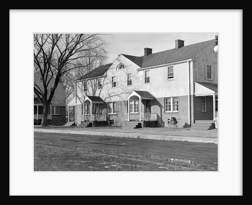 Mt. Holyoke, Massachusetts - Scenes. West Boylston Manufacturing Company - tenements, 1936 by Lewis Hine