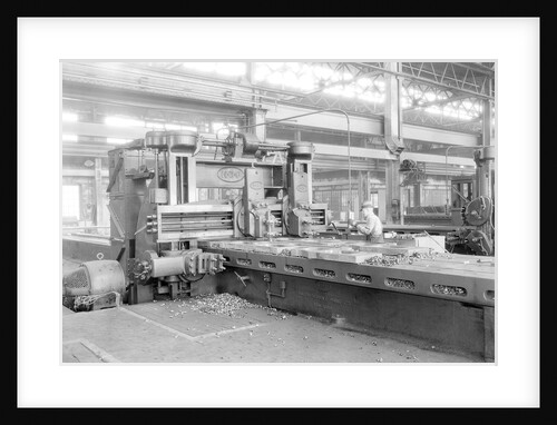 Eddystone, Pennsylvania - Railroad parts. Man working at machinery., May 1937 by Lewis Hine