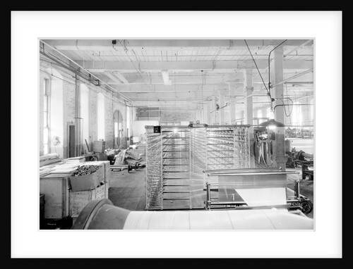 Paterson, New Jersey - Textiles. Jackson Winding and Warping Company. Picture of a Sipp-Eastwood DY type of High Speed Warper. by Lewis Hine