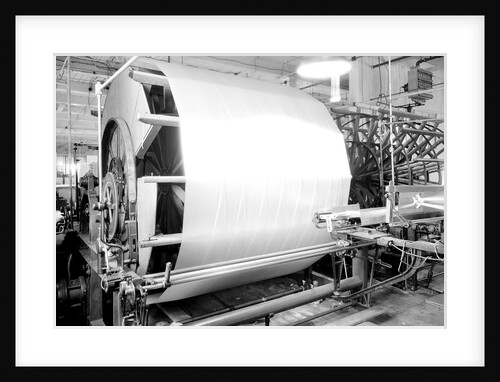 Paterson, New Jersey - Textiles. Jackson Winding and Warping Company. Picture of a Sipp-Eastwood DY type of High Speed Warper. by Lewis Hine