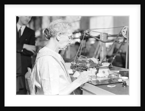 Lancaster, Pennsylvania - Hamilton Watch. Operation - polishing machine by Lewis Hine