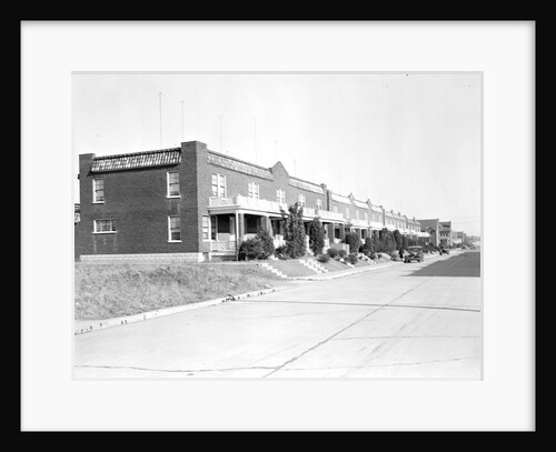 Lancaster, Pennsylvania - Housing. Row of houses in which there are some silk, linoleum, and closure workers by Lewis Hine