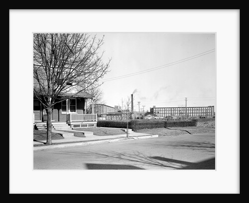 Lancaster, Pennsylvania - Housing. Stehli mills and houses in row inhabited by Stehli workers by Lewis Hine