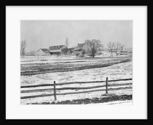 Lancaster, Pennsylvania - Housing. Adjoining farms on side road near Petersburg, 1936 by Lewis Hine