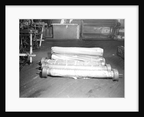 Paterson, New Jersey - Textiles. Beams and beam paper, March 1937 by Lewis Hine