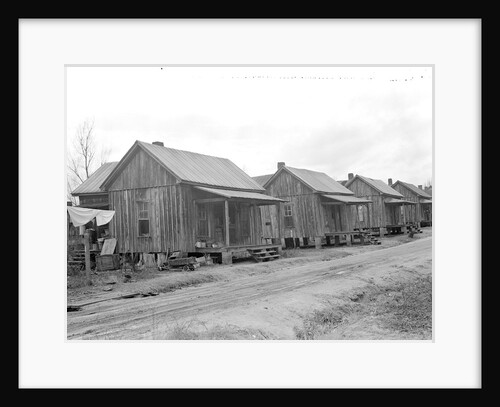 High Point, North Carolina - Housing. Row of hovels occupied by colored workers from furniture and cotton mills by Lewis Hine