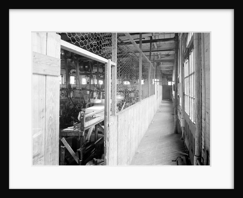 Paterson, New Jersey - Textiles. Showing the method of sub-dividing a large floor in a big mill so a number of so-called family-shops may be installed by Lewis Hine