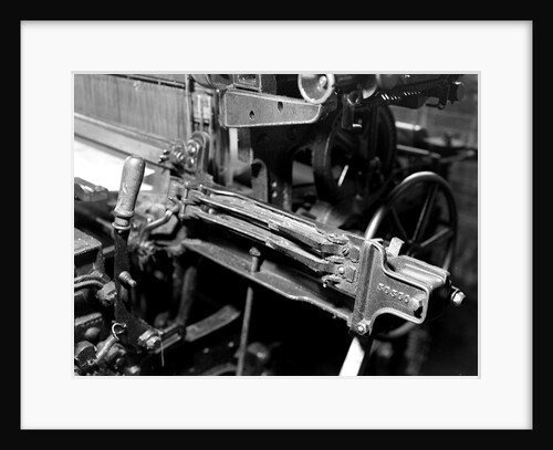 Paterson, New Jersey - Textiles. Close-up of shuttle box, March 1937 by Lewis Hine