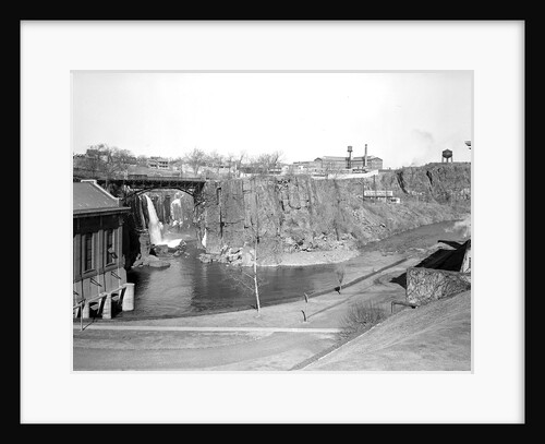 Paterson, New Jersey - Textiles. A glimps of Passaic Falls and River, March 1937 by Lewis Hine