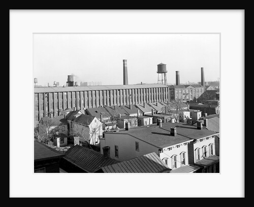 Paterson, New Jersey - Textiles. View of mill and houses., March 1937 by Lewis Hine