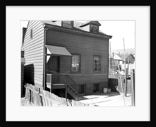 Paterson, New Jersey - Textiles. Home of silk workers in rear (inner) court off Sealey St. (very poor interior), March 1937 by Lewis Hine