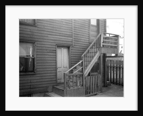 Paterson, New Jersey - Textiles. Former silk workers. Rear Tenement off Summer St, March 1937 by Lewis Hine
