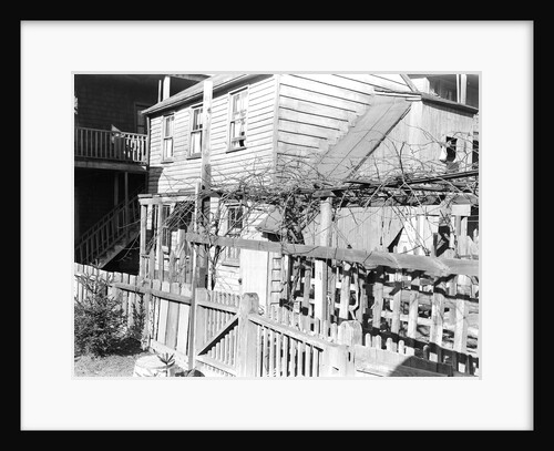 Paterson, New Jersey - Textiles. Rear tenement off Summer St. Former silk workers, March 1937 by Lewis Hine