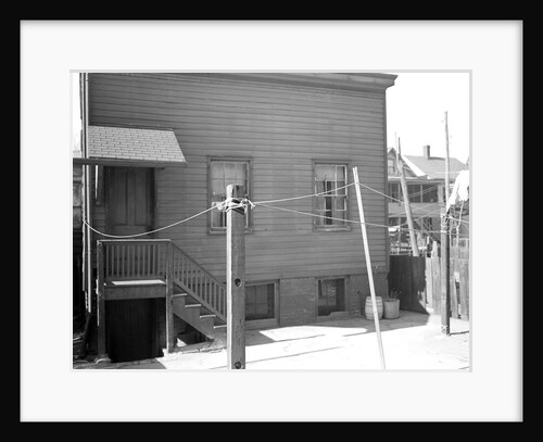 Paterson, New Jersey - Textiles. Home of silk workers in rear (inner) court off Sealey St. (very poor interior), March 1937 by Lewis Hine