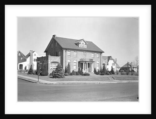 Paterson, New Jersey - Textiles. Home of Kabbash, owner in large Paterson silk manufacturing corp., 475 - 17th Ave, March 1937 by Lewis Hine