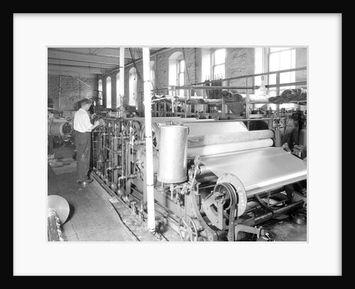 Paterson, New Jersey - Textiles. Man working at machines, 1936 by Lewis Hine