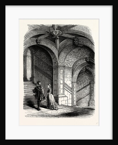 The Ancient Stone Staircase, Burleigh House by Anonymous