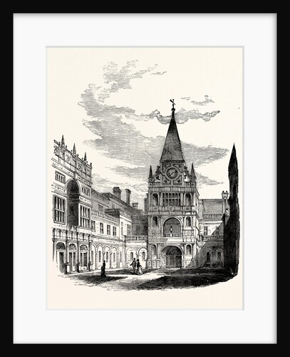 The Quadrangle, looking West, Burleigh House by Anonymous