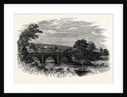 The Hall and Bridge from the Park, Kedleston Hall by Anonymous