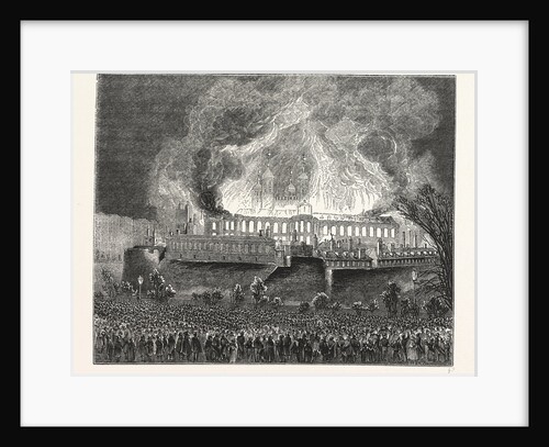 Burning Great Storehouse, London by Anonymous