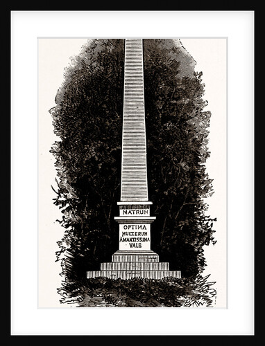 Tile Obelisk To Pope's Mother by Anonymous