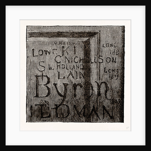 Byron's Name, from the Fourth Form Room by Anonymous