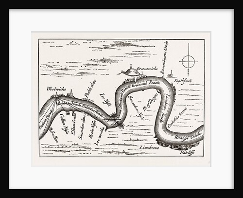 The Thames, From Ratcliffe To Woolwich In 1588 by Anonymous