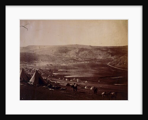Cavalry camp, church parade, Crimean War by Roger Fenton