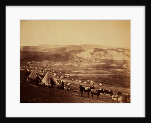 Cavalry camp near Balaklava, Crimean War by Roger Fenton