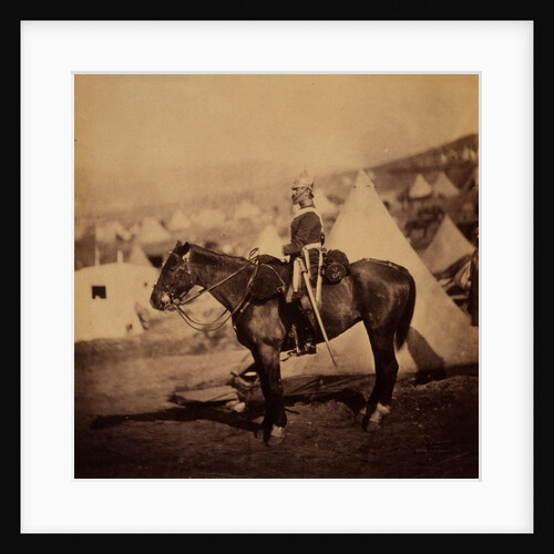 Major Burton, 5th Dragoon Guards, Crimean War by Roger Fenton