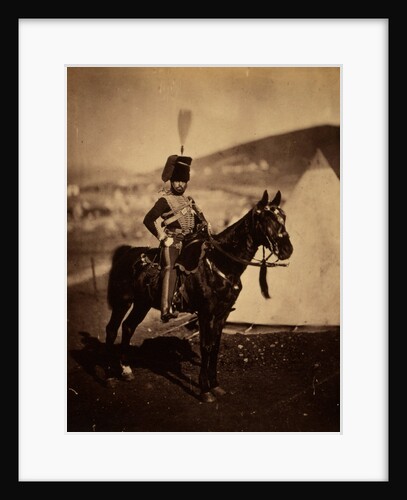 Cornet Wilkin, 11th Hussars, Crimean War by Roger Fenton
