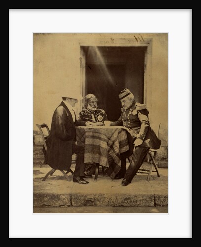 Council of War held at Lord Raglan's Head Quarters, Crimean War by Roger Fenton