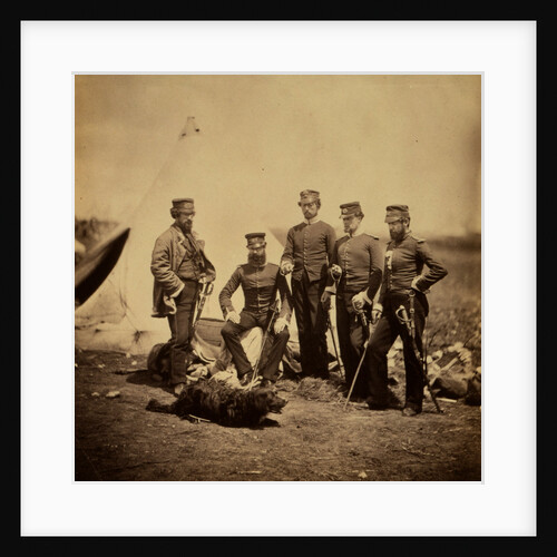 Officers of the 57th Regiment, Crimean War by Roger Fenton
