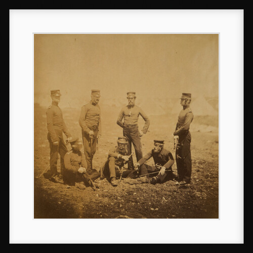 Officers of the 68th Regiment, Crimean War by Roger Fenton